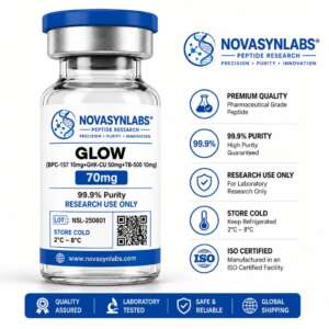 NovasynLabs GLOW peptide blend 70mg research vial