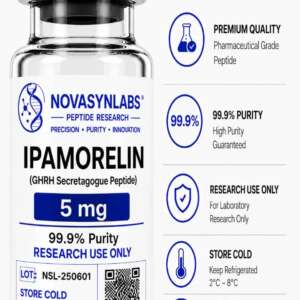 Ipamorelin 5 mg laboratory research peptide vial